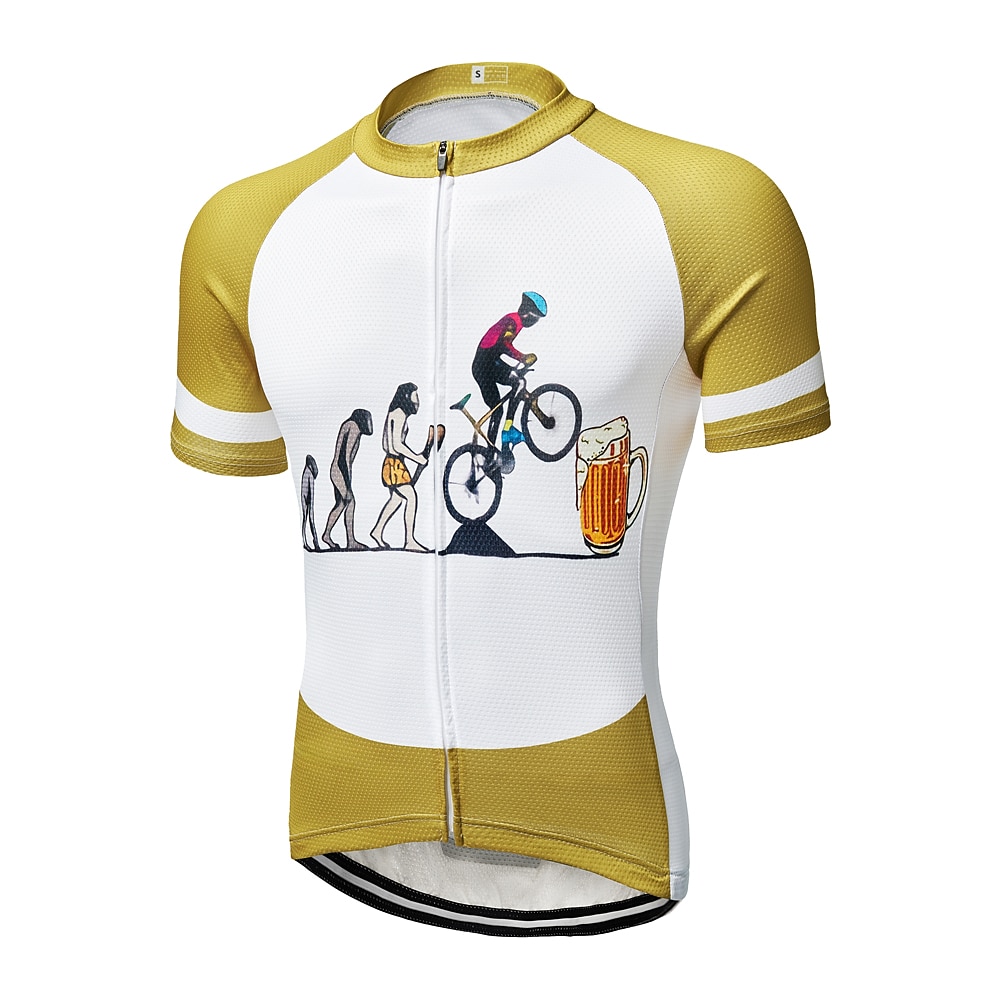 Ανδρικά Φανέλα ποδηλασίας Με Μοτίβο Αστείος Εξέλιξη Κοντομάνικο Ποδήλατο Αθλητική μπλούζα Μπολύζες με 3 πίσω τσέπες Ποδηλασία Βουνού Ποδηλασία Δρόμου 2026 - $30.99 –P1