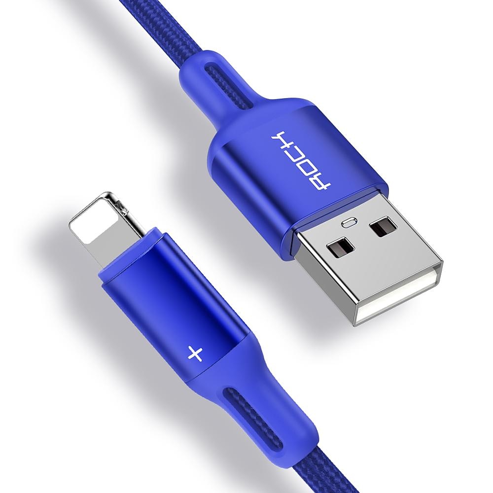 iPhone Charger 3.3ft 6.6ft ROCK Lightning Cable iPhone Charging Cord 2.4A Fast Charging Nylon Braided USB Cable Compatible with iPhone 14 Pro Max 13 Pro 12 11 XS Max 8 Plus 7 2025 - $12.99 –P14