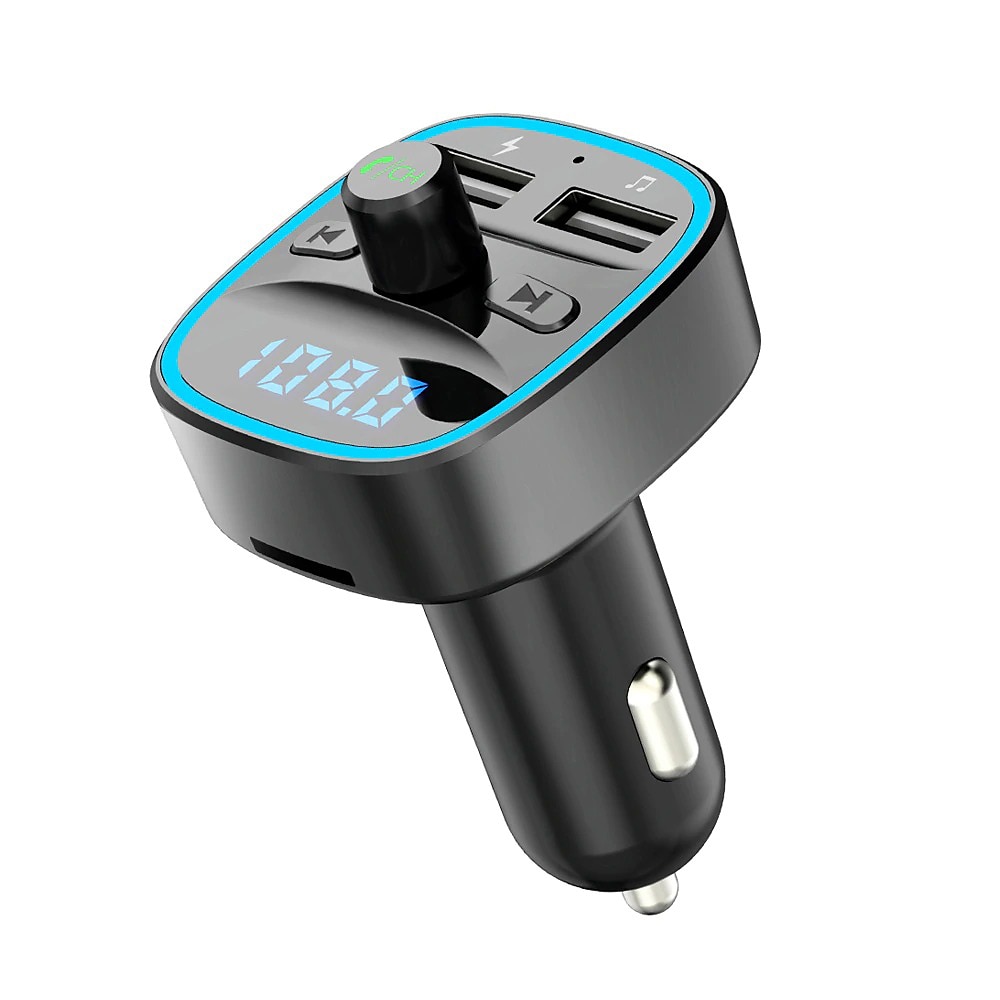 T25 FM Transmitter Bluetooth Car Kit Handsfree Calling Auto Bluetoooth 5.0  Car MP3 Player 2.4A Quick Charge USB Car Charger 2024 - $11.99