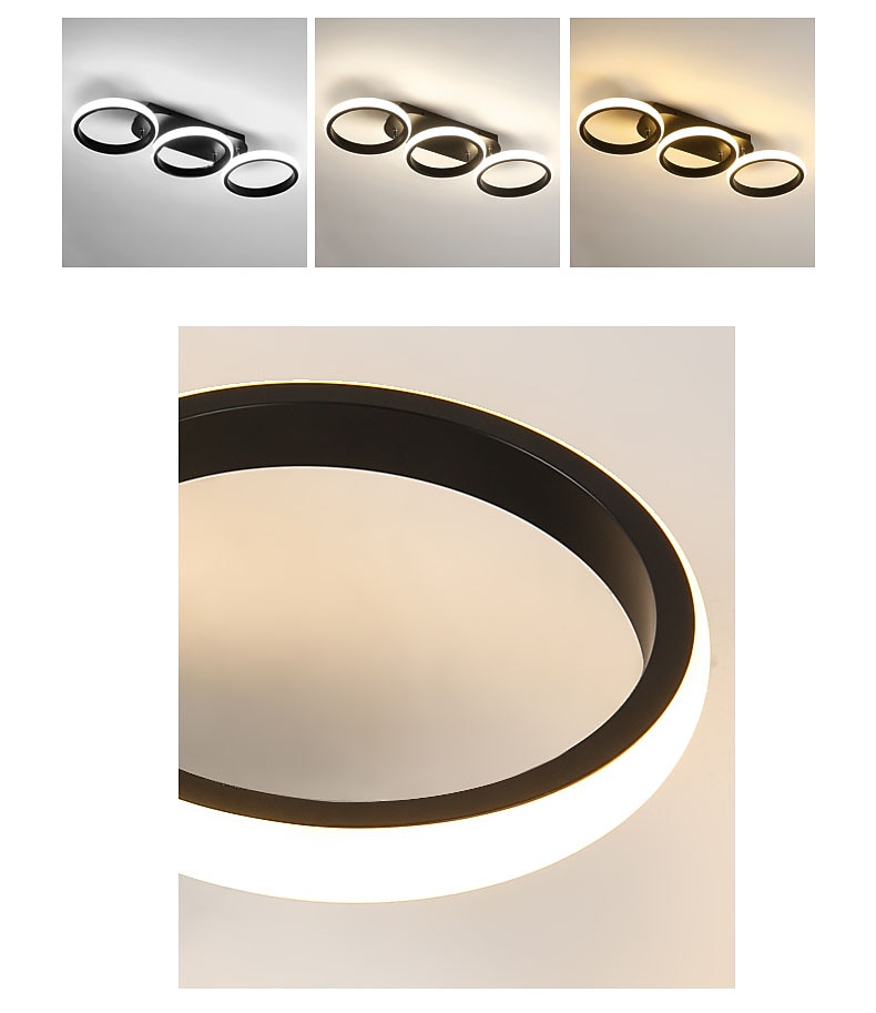 LED Deckenleuchte 34,5 52,5 cm Cluster Design Square Line Design Einbauleuchten Aluminium Vintage Style Metall Linear lackierte Oberflächen LED Vintage 220-240V 2025 - $138.99 –P3