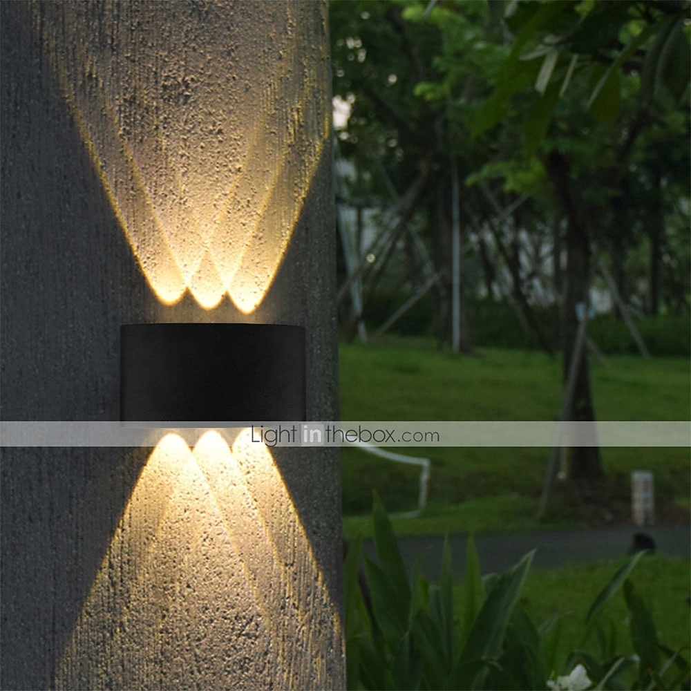 Outdoor LED Wall Lamp Waterproof 6W Up and Down Lighting Double-Head Curved Wall Light Modern Bedroom Warm White Light 2023 - US $24.99