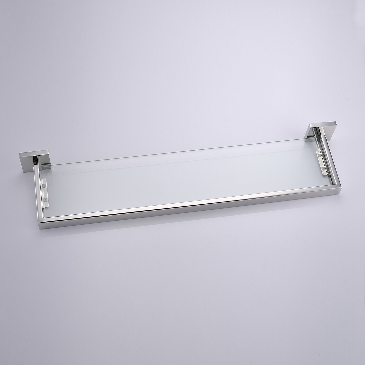 Bathroom Shelves Bathroom Tempered Glass Shelf, Sainless Steel Shower Wall Shelves No Drilling Towel Racks Rectangular 1 Tier Wall Mounted Mirror Front Shelf 2025 - $79.99 –P14