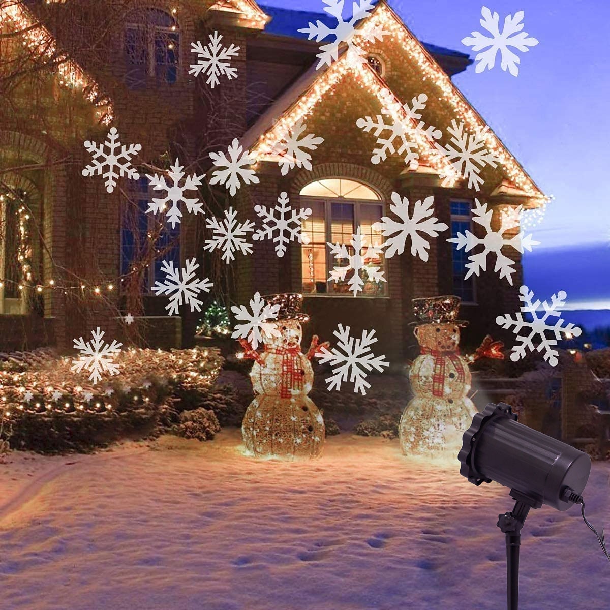 Christmas Light Snowflake Projection Lamp Christmas Decoration Lamp Can Be Remotely Plugged In 2025 - $40.99 –P8