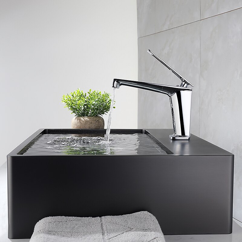 ברז אמבטיה בית חווה ידית אחת כיור כיור כיור ברז כרום/שחור/אפור/זהב זמין 2025 - $145.99 –P7