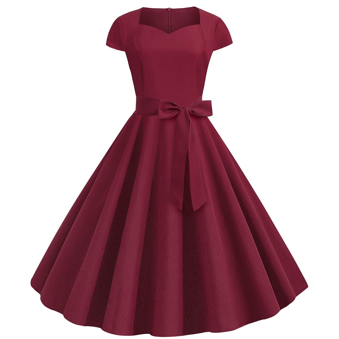 Retro Vintage 1950s Vacation Dress Flapper Dress Swing Dress Christmas Party Dress Audrey Hepburn Women's Cosplay Costume Masquerade Casual Daily Dress Attire Christmas Party 2026 - $29.99 –P14
