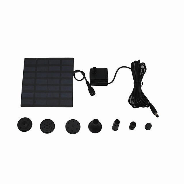 panou solar alimentat cu apă fântână piscină iaz de grădină stropitor de apă pulverizator cu pompe de apă capete de pulverizare 2025 - $39.99 –P7