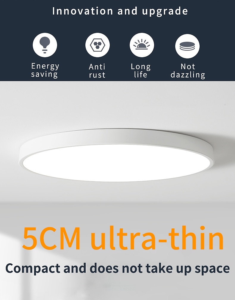 30 cm LED Ceiling Lights Dimmable Circular Design Ceiling Lamps Metal ...