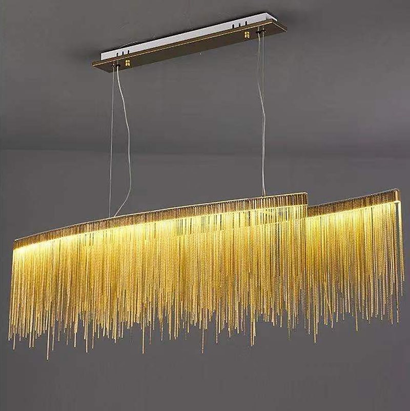 100 cm Multi-shade Bulb Included Chandelier Gold Pendant Light Metal Island Oil-rubbed Bronze Chic & Modern Luxury Firework 110-120V 220-240V 2025 - $249.99 –P16