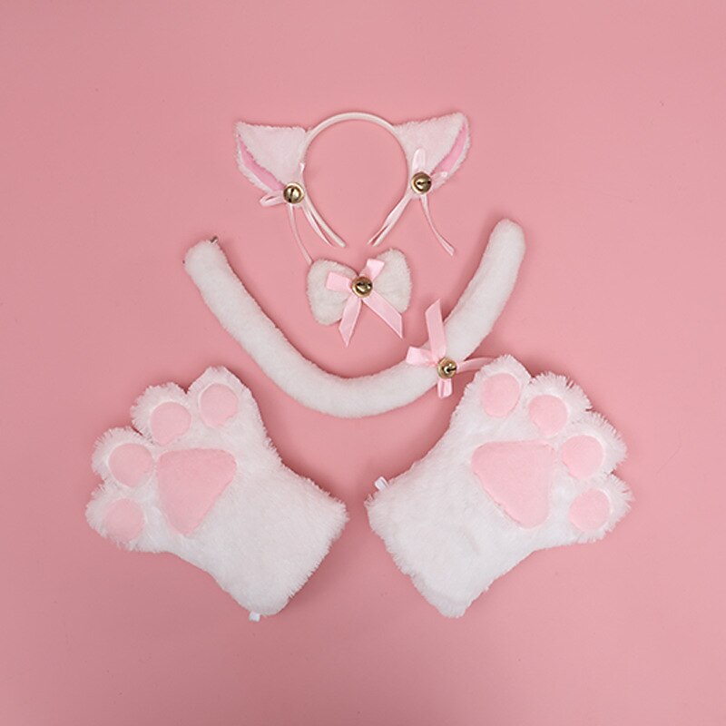 Hair Band Cat Claw Suit a Generation of Cute Japanese Plush Hand-Made Cat Claw Bow Tie Animal Ears Beast Tail  Carnival Cos Props 2026 - GBP £12.86 –P1