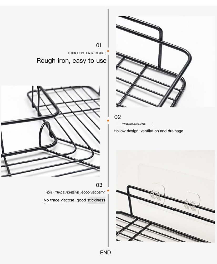 Shower Caddy Bathroom Shelf with Hooks, Shower Caddy Rack, Bathroom Kitchen No Punching Triangle Storage Rack, Bathroom Accessories 2025 - $11.49 –P4