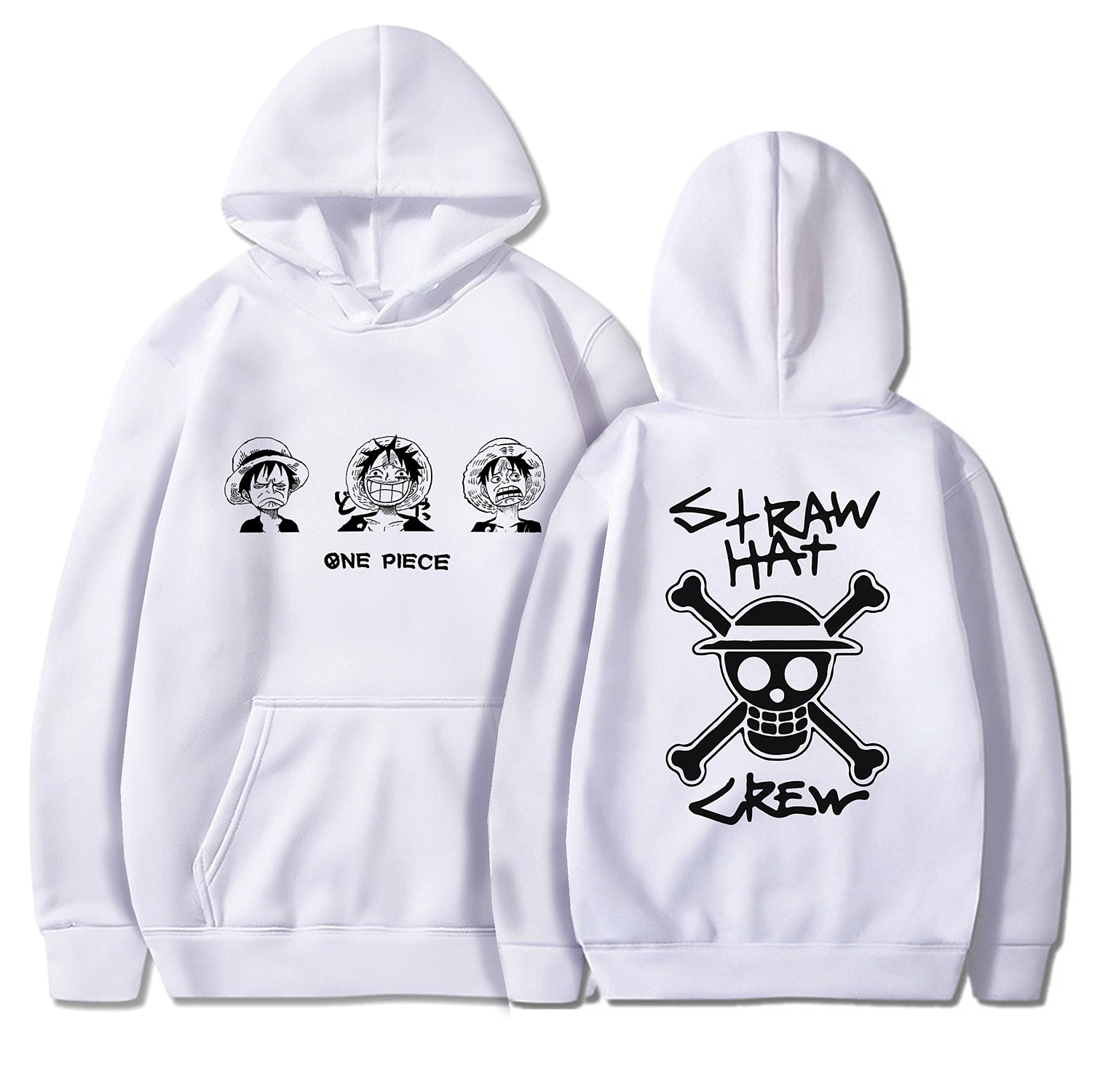 One Piece Monkey D Luffy Sudadera Animé Dibujos Anime Harajuku Gráfico Kawaii Para Pareja Hombre Mujer Adulto Vuelta al cole Estampado en caliente 2025 - $30.99 –P4