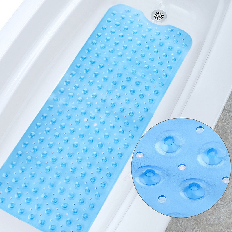 Mildew Resistant Extra Long Non-Slip Pebbles Suction Cup Design PVC Bathroom  Bathtub Shower Mat - China Non-Slip Bath Mat, Baby Bath Mat