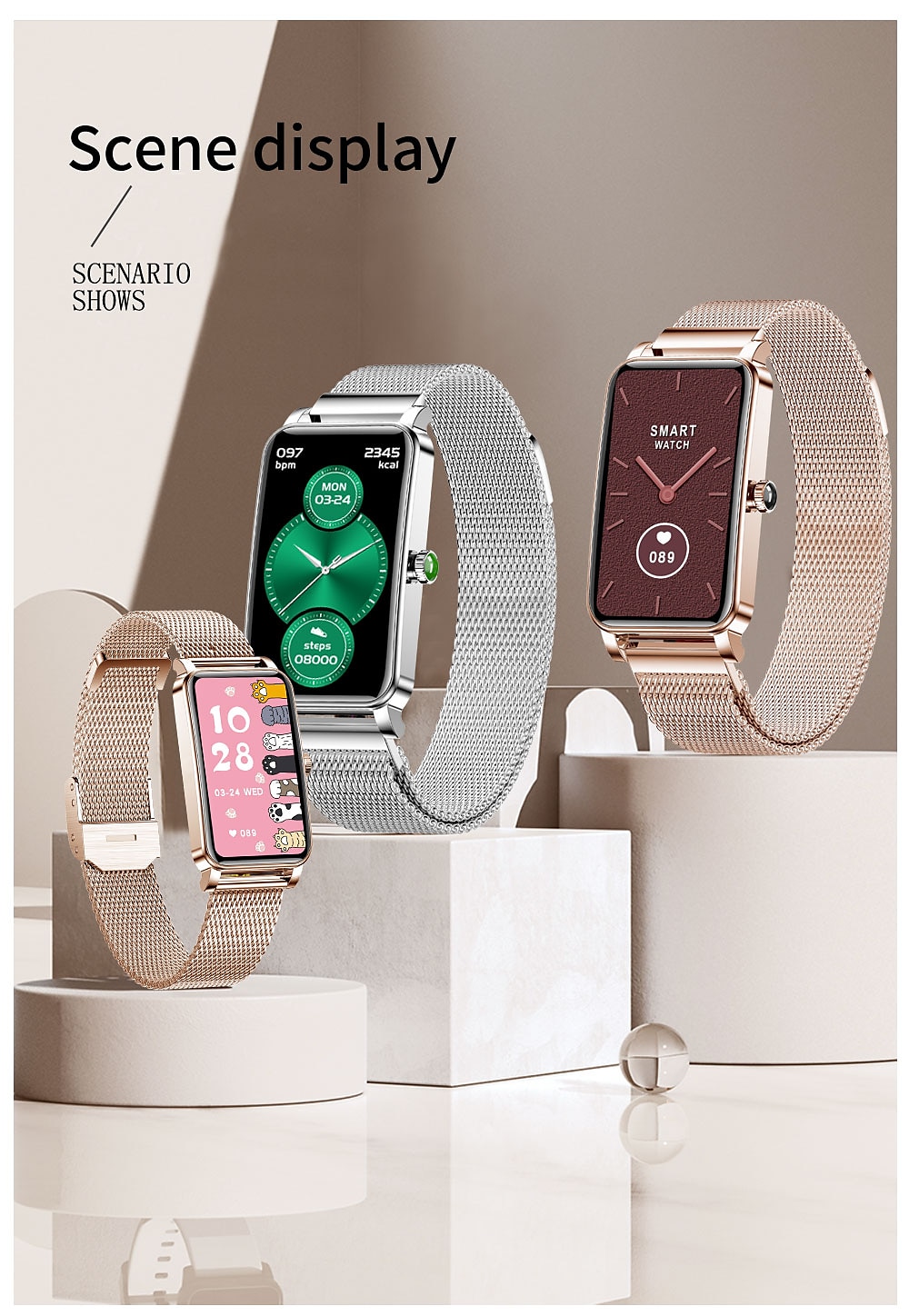 ZX19 Smart Watch 1.45 inch Smartwatch Fitness Running Watch Bluetooth Pedometer Sleep Tracker Heart Rate Monitor Compatible with Android iOS Women Call Reminder Camera Control Step Tracker IP68 25mm 2025 - $57.99 –P16