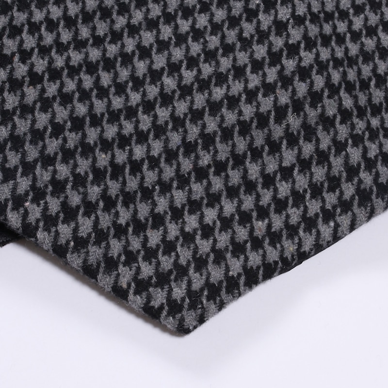 Men's Vest Waistcoat Wedding Daily Streetwear Business Fall Winter Print Polyester Breathable Houndstooth Single Breasted Turndown Regular Fit Black Coffee Vest 2025 - GBP £25 –P4