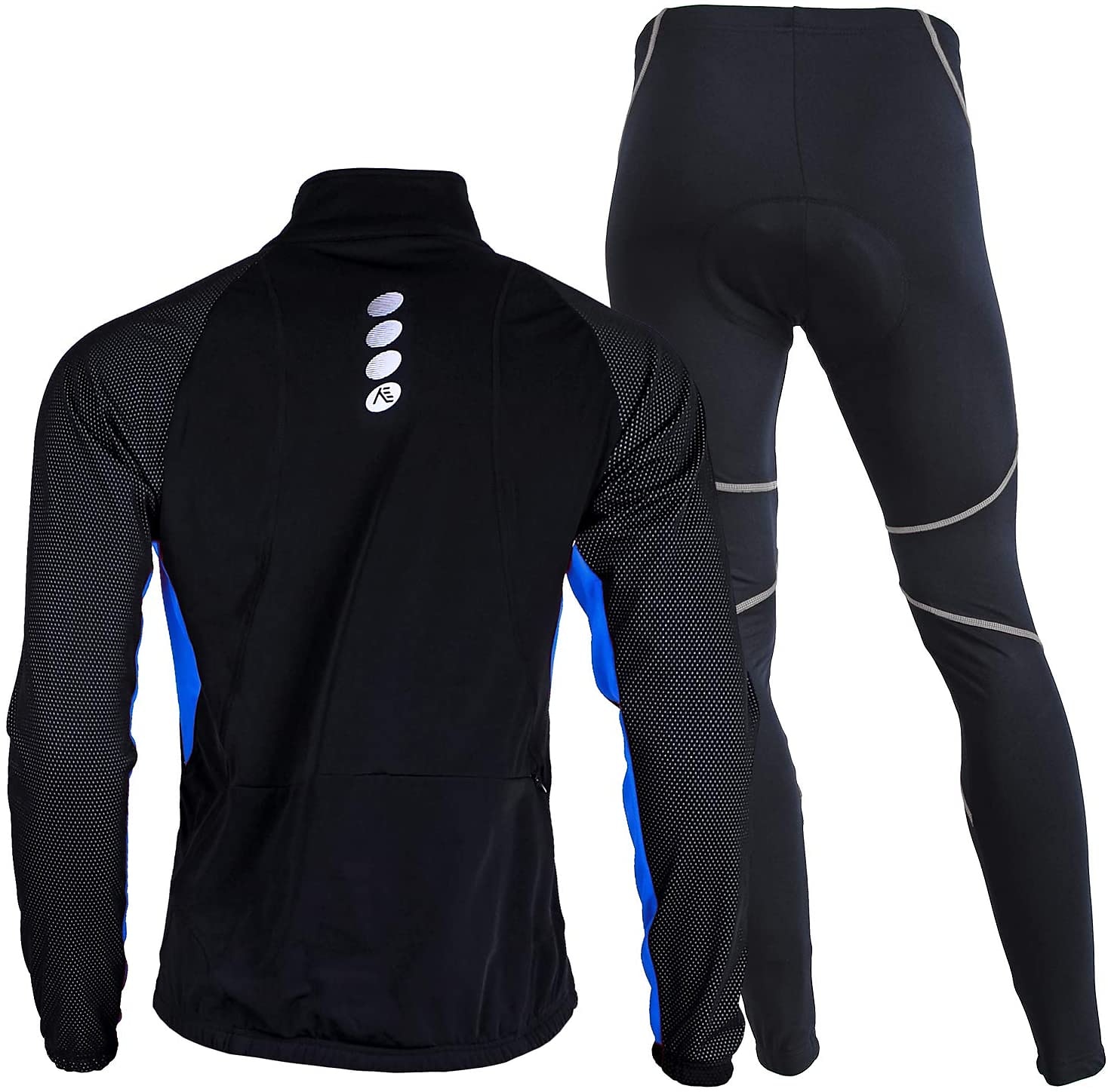 Nuckily Men's Cycling Jacket with Pants Fleece Jacket Winter Thermal Warm Windproof 3D Pad Breathable Bike Windbreaker Clothing Suit Mountain Bike MTB Road Bike Cycling Green Red Blue Bike Wear 2025 - $79.99 –P14