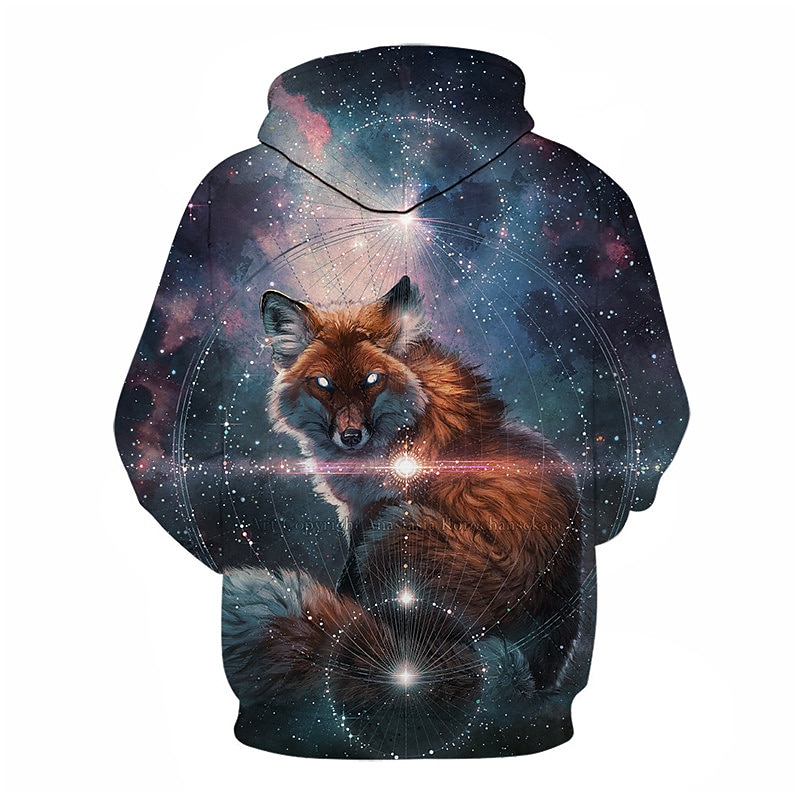 Men's Graphic Fox Hoodie Hoodies Sweatshirt Hoodie Long Sleeve Hooded Sweatshirt Hooded Streetwear 3D Print Casual Daily Royal Blue Blue Print Spring & Fall Designer 2025 - $29.99 –P8