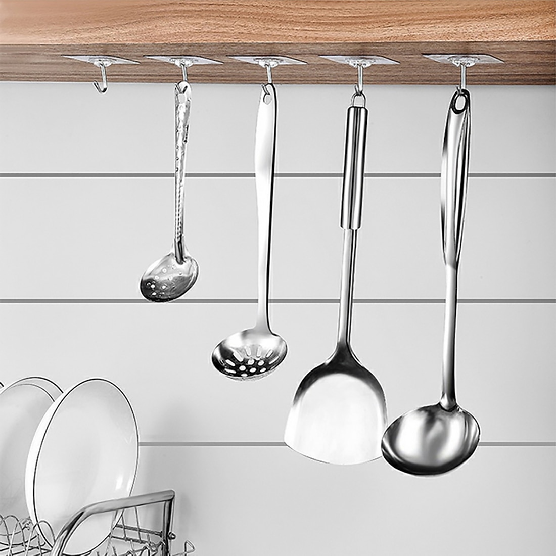 20pcs transparentes e autoadesivos fortes ganchos de parede de porta ganchos de sucção de carga pesada rack ventosa de copo para guirlandas de armazenamento de cozinha ganchos para pendurar toalhas de 2025 por $11.99 –P1