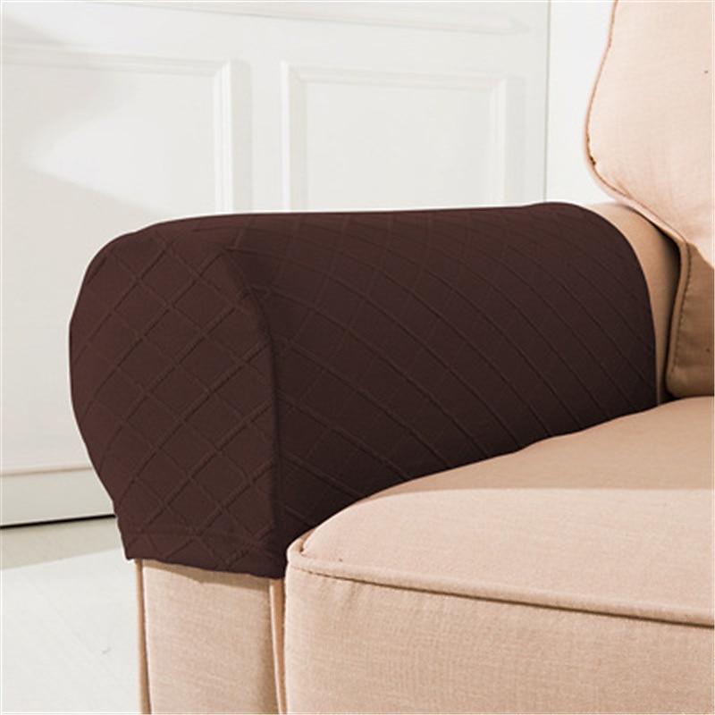 Fundas para reposabrazos de sillas, color burdeos, para sofás, fundas para brazos de sofá, fundas de spandex y jacquard, protectores de muebles antideslizantes, fundas de sillón lavables para sillón 2025 - $18.49 –P13
