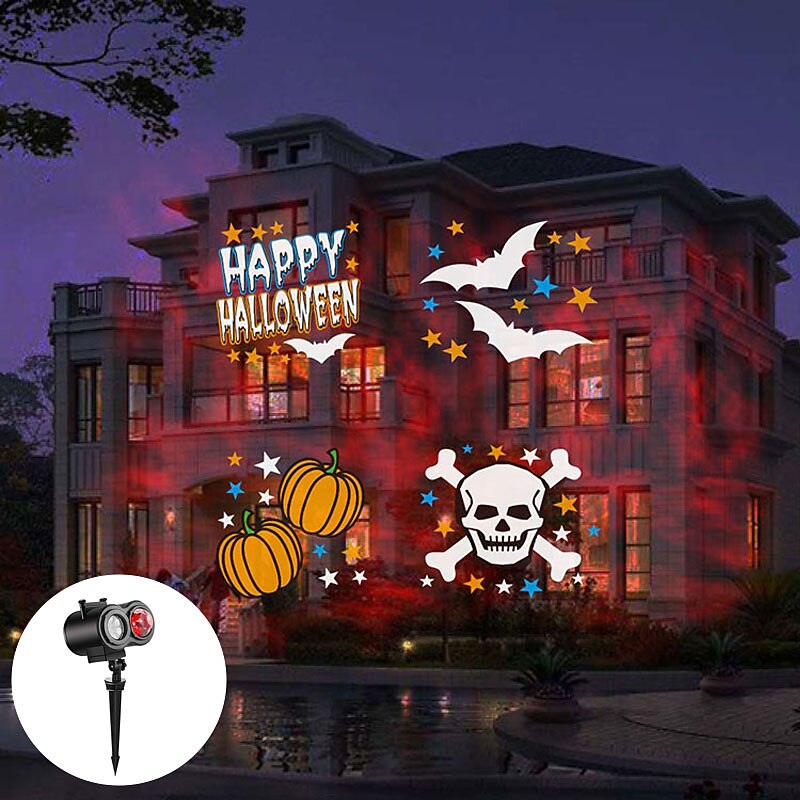 Projecteur à LED de noël Lumière de projecteur à vague d'eau 2 en 1 avec 16 motifs commutables Spectacle de lumière de paysage étanche pour la célébration d'anniversaire d'halloween et décoration de de 2025 ? $55.99 –P1