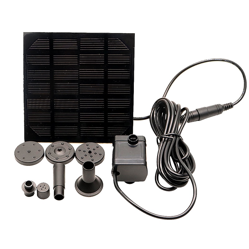panou solar alimentat cu apă fântână piscină iaz de grădină stropitor de apă pulverizator cu pompe de apă capete de pulverizare 2025 - $39.99 –P5