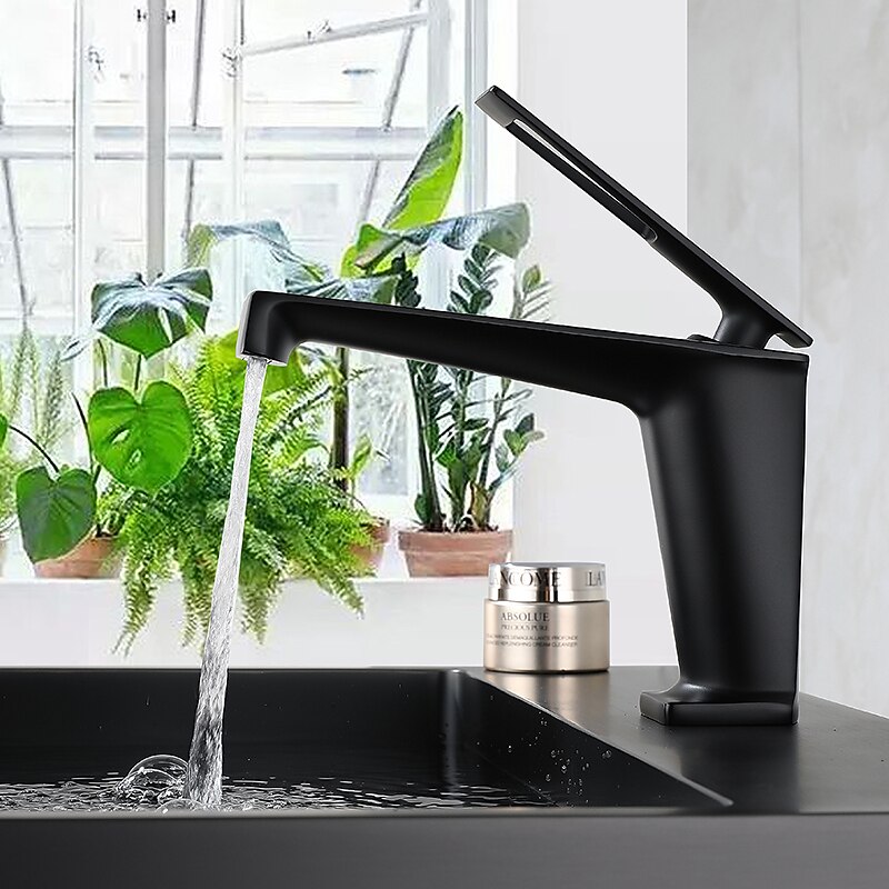 ברז אמבטיה בית חווה ידית אחת כיור כיור כיור ברז כרום/שחור/אפור/זהב זמין 2025 - $145.99 –P11