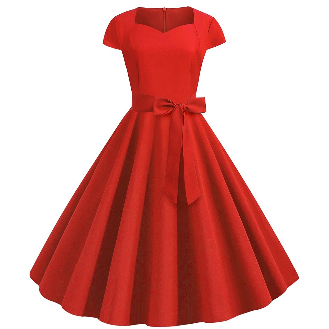 Retro Vintage 1950s Vacation Dress Flapper Dress Swing Dress Christmas Party Dress Audrey Hepburn Women's Cosplay Costume Masquerade Casual Daily Dress Attire Christmas Party 2026 - $29.99 –P2