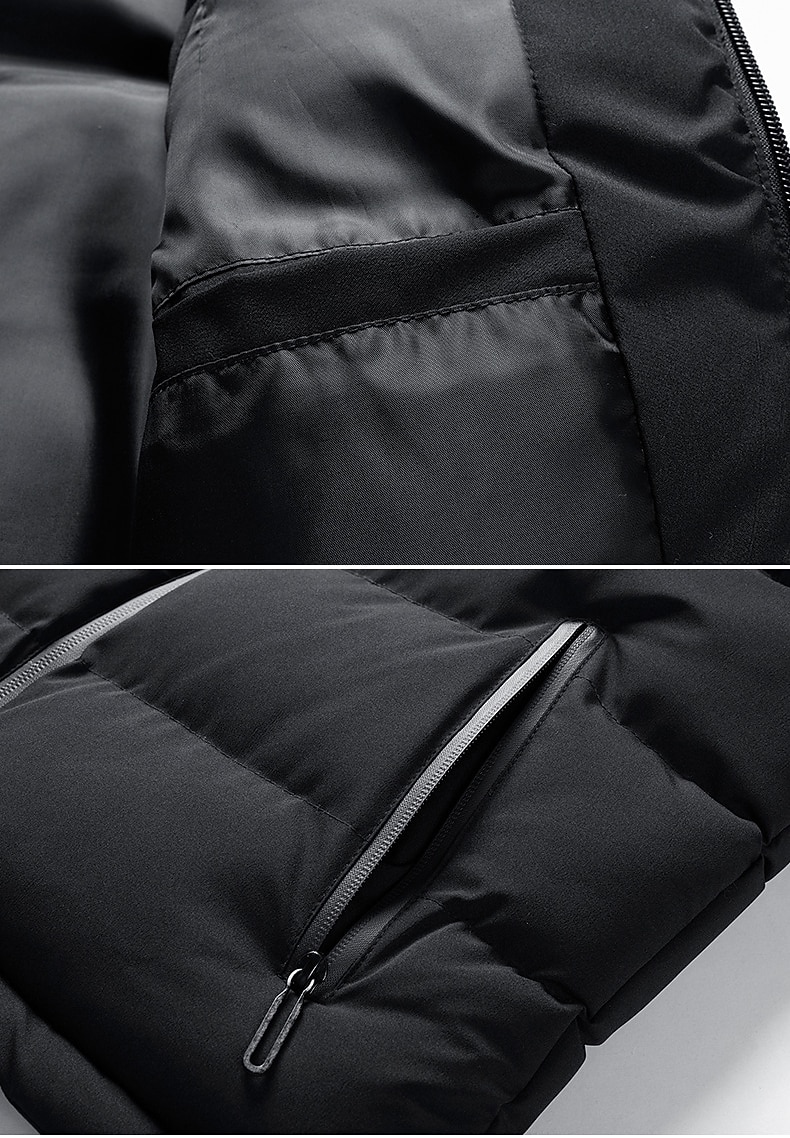 2026年 男性用 パファーベスト フォーマル レギュラー カジュアル 保温 高通気性 冬 秋 純色 ブルー ブラック ルビーレッド パファージャケット  コレクション – $22.99 –P12