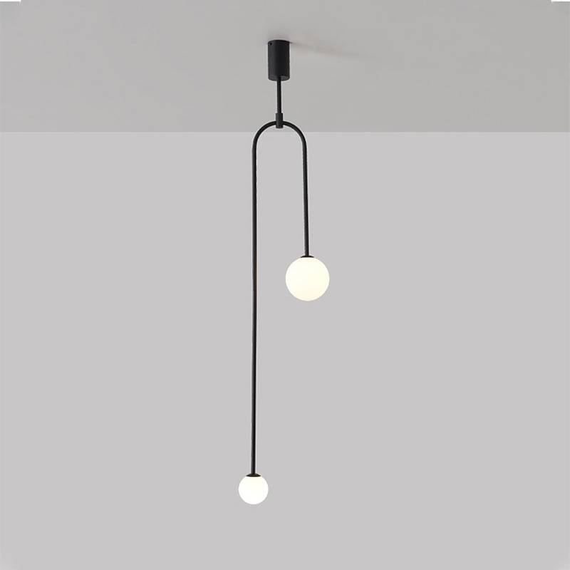 2-valaisin led-riippuvalaisin 120cm himmennettävä maapallo ympyrä design-riippuvalaisin akryyli taiteellinen muodollinen moderni pohjoismainen tyyli kaupat / kahvilat ruokasali makuuhuone lastenhuoneen valot 110-240v 2025 - $167.99 –P3