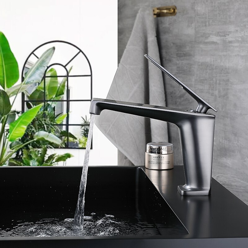 ברז אמבטיה בית חווה ידית אחת כיור כיור כיור ברז כרום/שחור/אפור/זהב זמין 2025 - $145.99 –P8