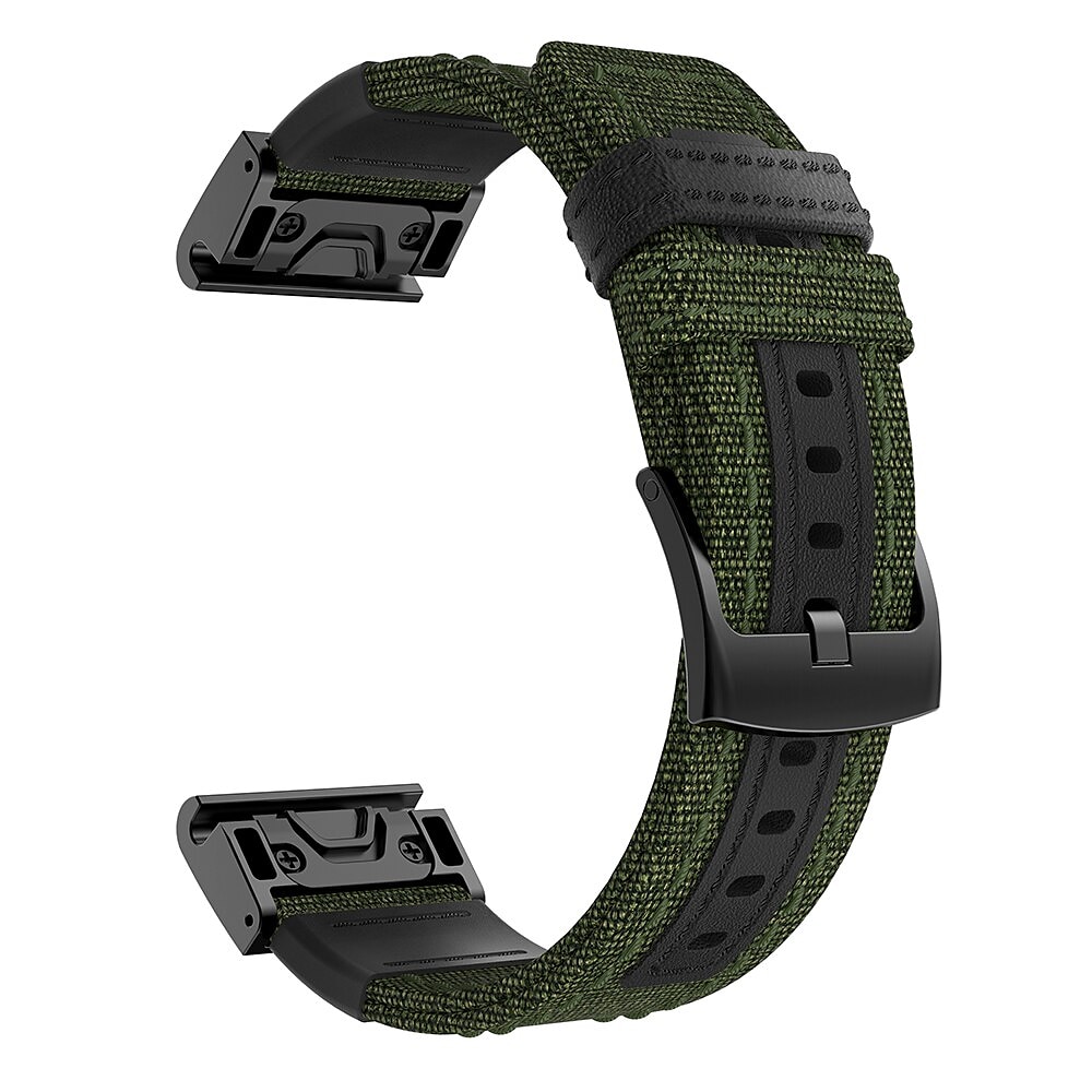 Ver Banda para Garmin Fenix Quatix 7X 6X 5X Plus 3 HR Sapphire Instinct 2X Solar Enduro Tactix 7 Pro Descent Mk2i Mk2 D2 Bravo Charlie Delta PX Nailon Reemplazo Correa Ajuste rápido 26 mm Transpirable 2025 - $20.99 –P4