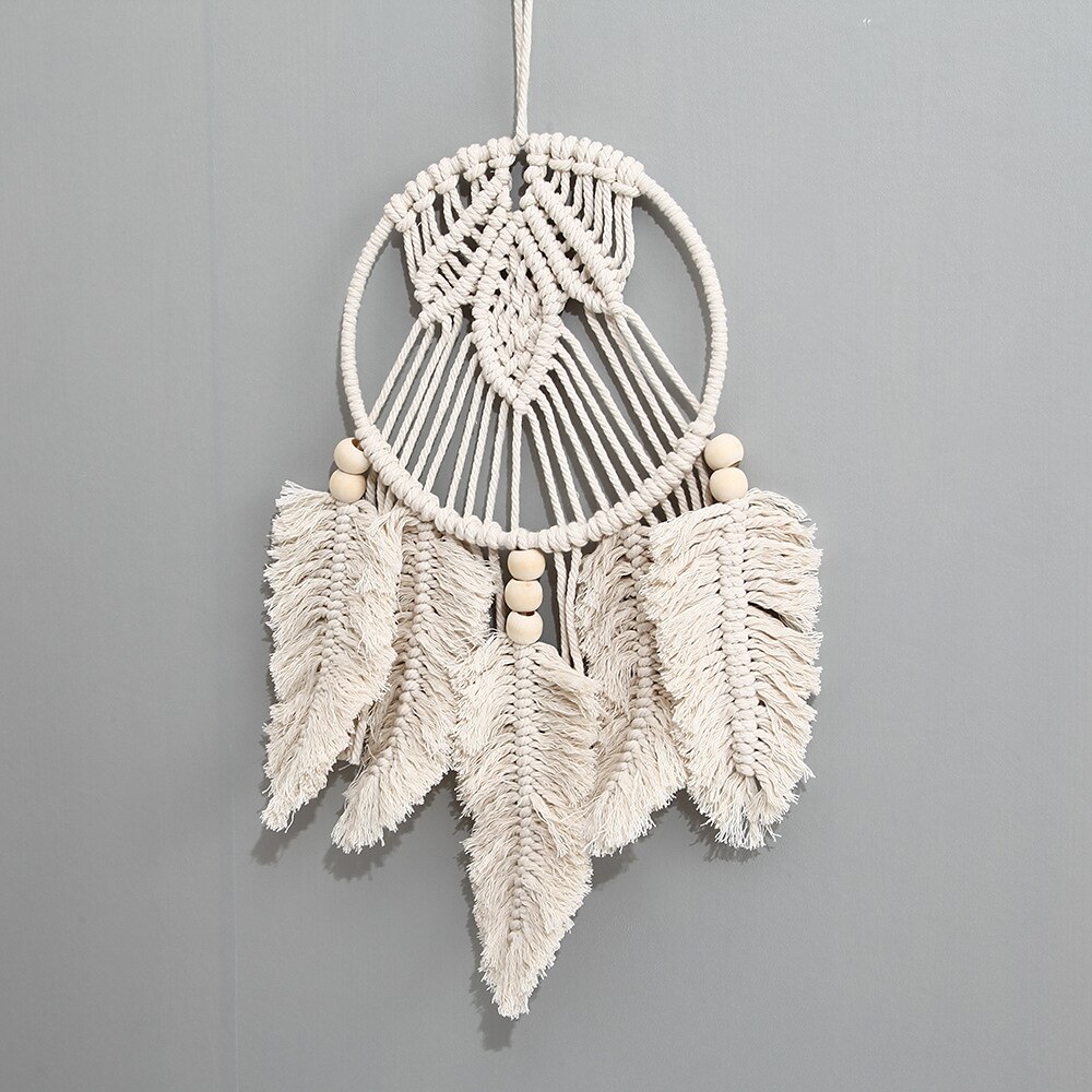 Boho łapacz snów handmade prezent dekoracje ścienne wiszące ozdoba artystyczna rzemiosło tkane makrama dla dzieci sypialnia festiwal weselny 20*42cm 2025 - $26.99 –P8