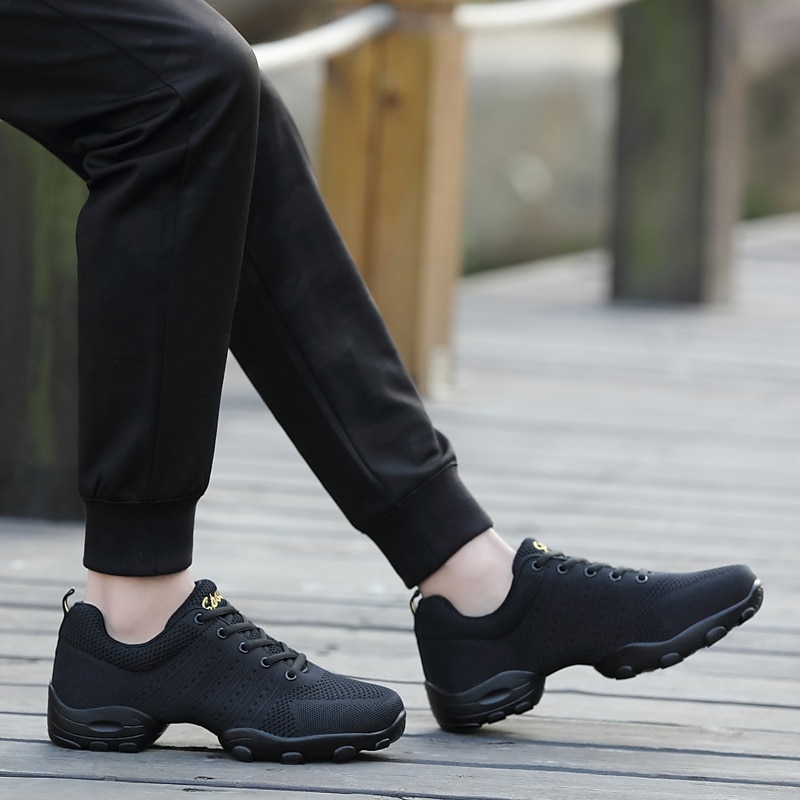 ανδρικά αθλητικά παπούτσια χορού από δίχτυ που αναπνέουν - ελαφριά παπούτσια τζαζ με κορδόνια με μαλακή σόλα για άνεση και ευελιξία 2026 - $59.99 –P8