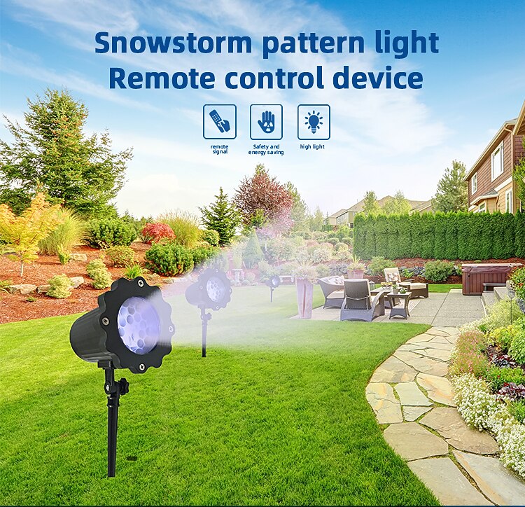 Christmas Light Snowflake Projection Lamp Christmas Decoration Lamp Can Be Remotely Plugged In 2025 - $40.99 –P6