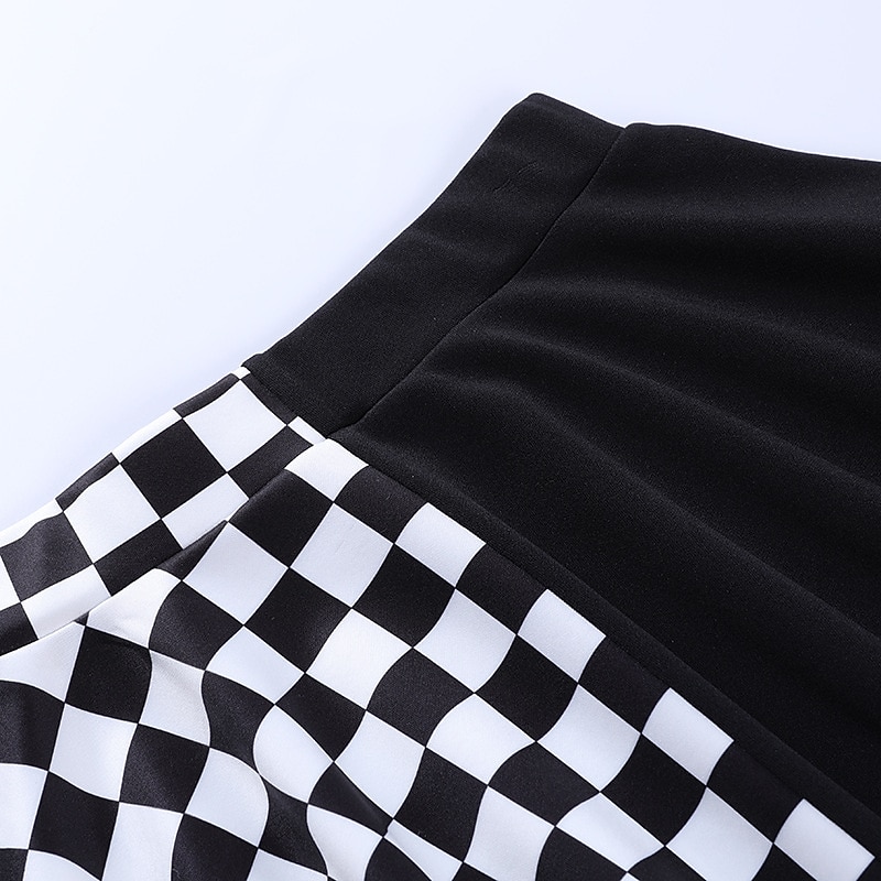 Vintage Punk & Gothic Masquerade Normal Goth Girl Plaid Checkered Fancy Dress Women's Event / Party Adults' Skirts Summer Spring 2026 - GBP £16 –P12
