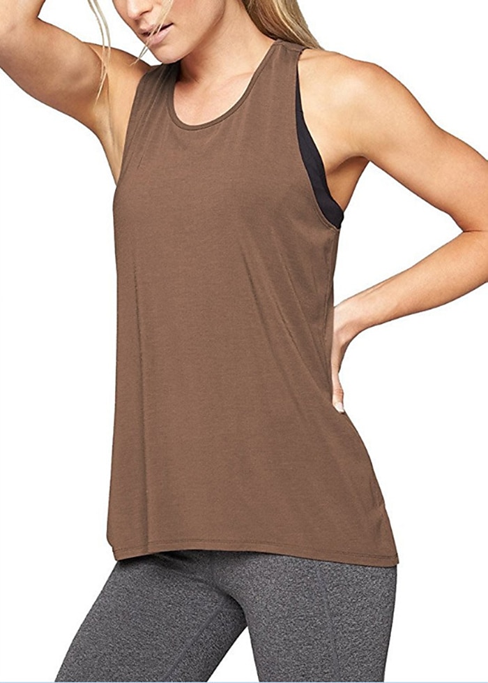Women's Yoga Top Breathable, Quick Dry, Moisture Wicking Cross Back Sleeveless Sports Fashion Tee Tshirt, Tank Top For Fitness, Gym Workout, Running Activewear Black / Pink / Red 2025 - $10.39 –P11
