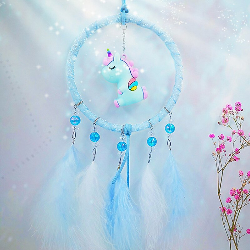 бохо ловец снов подарок ручной работы настенный декор искусство орнамент ремесло сердце единорог перо для детей спальня свадьба фестиваль 2025 - $14.49 –P2