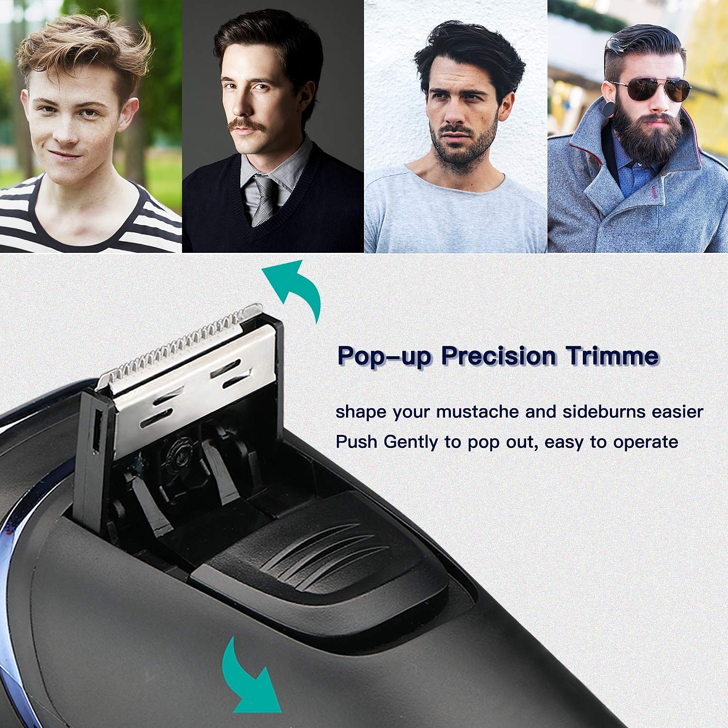 VGR Electric Razor for Men USB Rechargeable 3D Rotary Men's Shaver Pop-up Beard Trimmer Grooming Kit IPX7-Waterproof Corded & Cordless Wet Dry Beard Shavers LED Display 2025 - $47.99 –P5