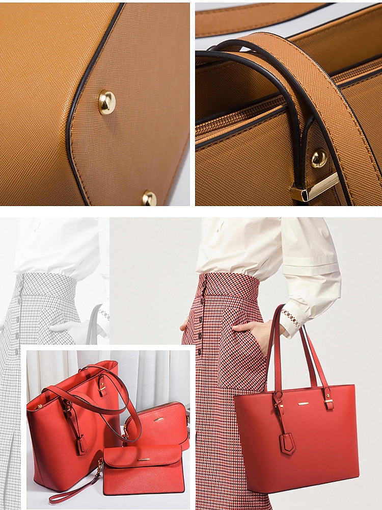 Leather Handbag Sets Women | Womens 6 Piece Handbags Purses - 4-piece Set  Women - Aliexpress