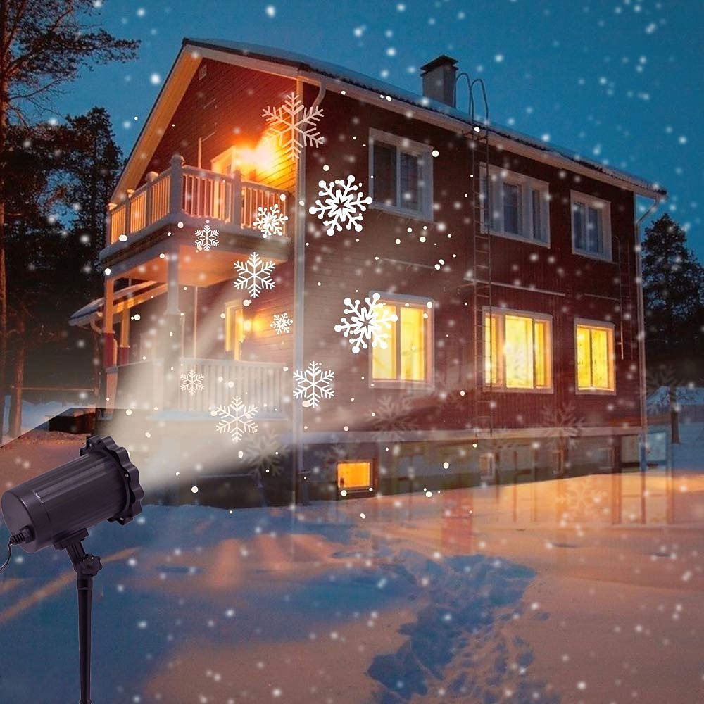 Christmas Light Snowflake Projection Lamp Christmas Decoration Lamp Can Be Remotely Plugged In 2025 - $40.99 –P9