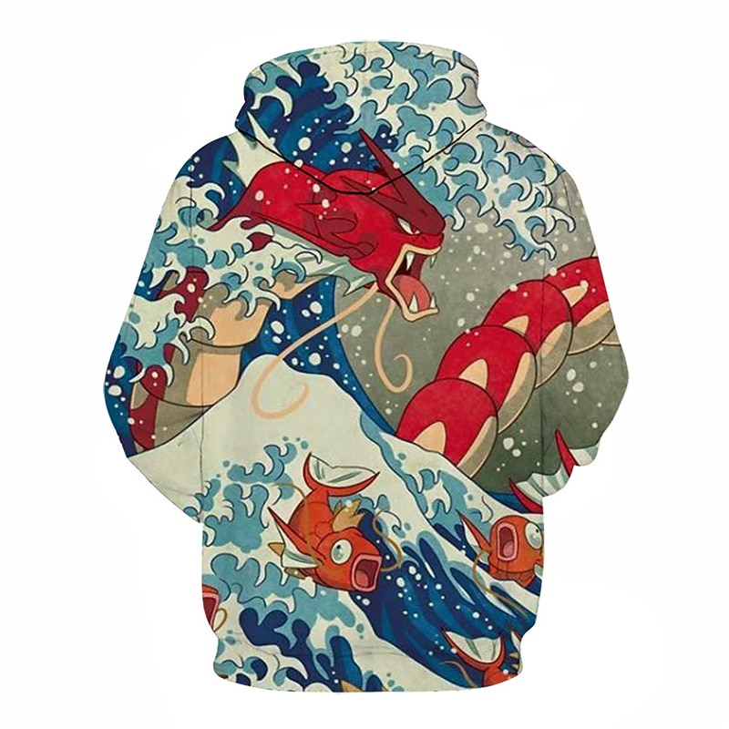 Homme Graphique Poisson Sweat à capuche Sweats à capuche Sweatshirt Streetwear Occasionnel manche longue À capuche Occasionnel Quotidien Bleu Marron Gris Clair Gris Imprimé Printemps & Automne de 2026 ? $30.99 –P8