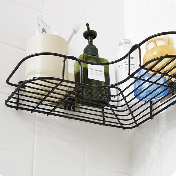 Shower Caddy Bathroom Shelf with Hooks, Shower Caddy Rack, Bathroom Kitchen No Punching Triangle Storage Rack, Bathroom Accessories 2025 - $11.49 –P2