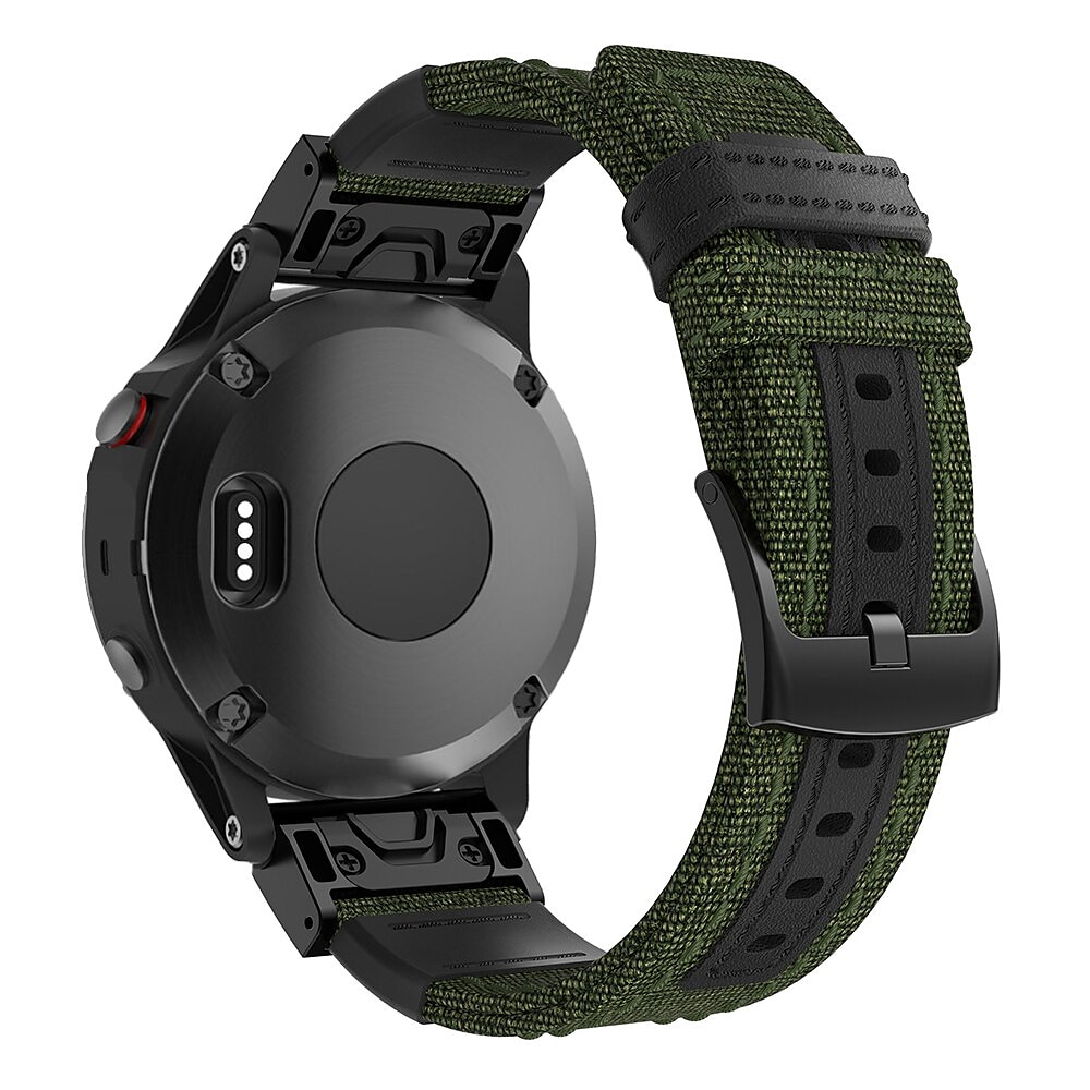 Ver Banda para Garmin Fenix Quatix 7X 6X 5X Plus 3 HR Sapphire Instinct 2X Solar Enduro Tactix 7 Pro Descent Mk2i Mk2 D2 Bravo Charlie Delta PX Nailon Reemplazo Correa Ajuste rápido 26 mm Transpirable 2025 - $20.99 –P5