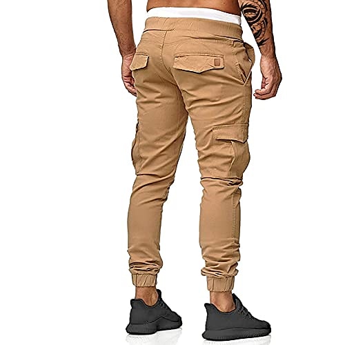 pantalon de jogging cargo pour hommes pantalons décontractés athlétiques pantalons de survêtement slim fit pantalon crayon kaki de 2025 ? $25.99 –P4
