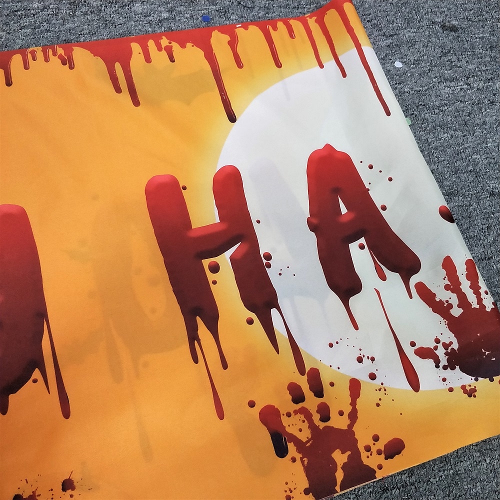 halloween verinen lepakko kurpitsa aave print juhla tausta roikkuu banneri halloween sisustus (250x49cm/98.4"*19.3") halloween luuranko koristelu 2025 - €10.99 –P2