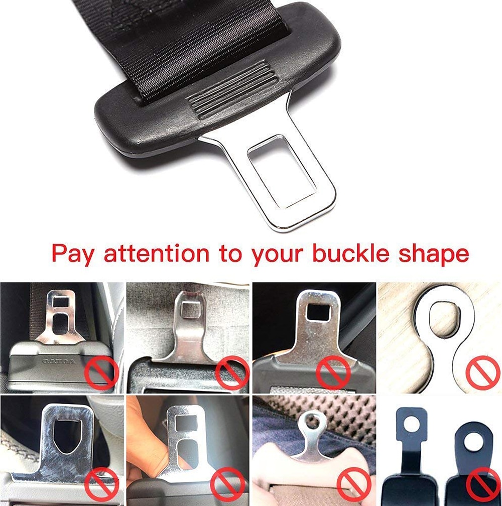 Universal Car Seat Belt Plug Buckle Extender Safety Seatbelt Clip Exte
