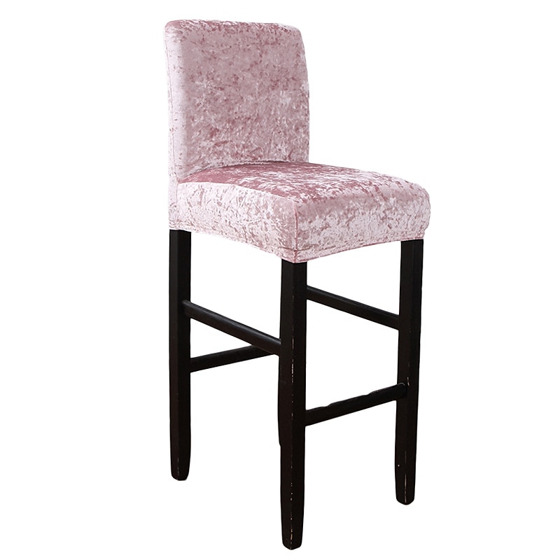 Velvet Bar Stool Covers Stretch, Burgundy Soft Non Slip Height Stool Covers with Elastic Bottom Removable Washable High Seat Chair Protectors for Dining Room Kitchen Barstool 2025 - $12.49 –P12
