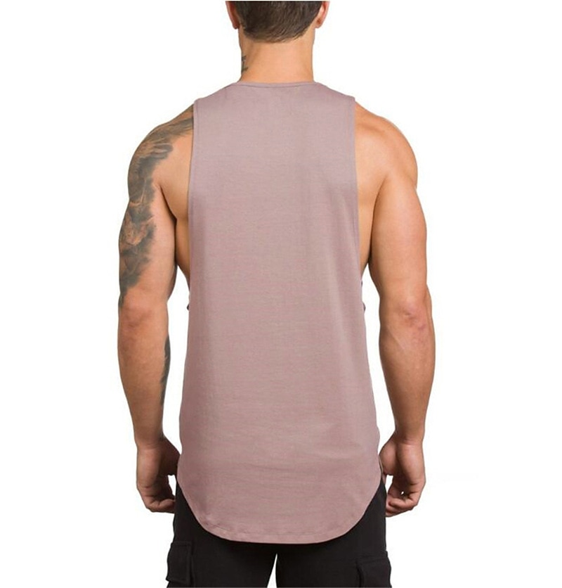 Men's Running Tank Top Workout Tank Sleeveless Vest / Gilet Summer Cotton Breathable Quick Dry Yoga Fitness Running Sportswear Activewear Black White Green 2026 - $13.99 –P8