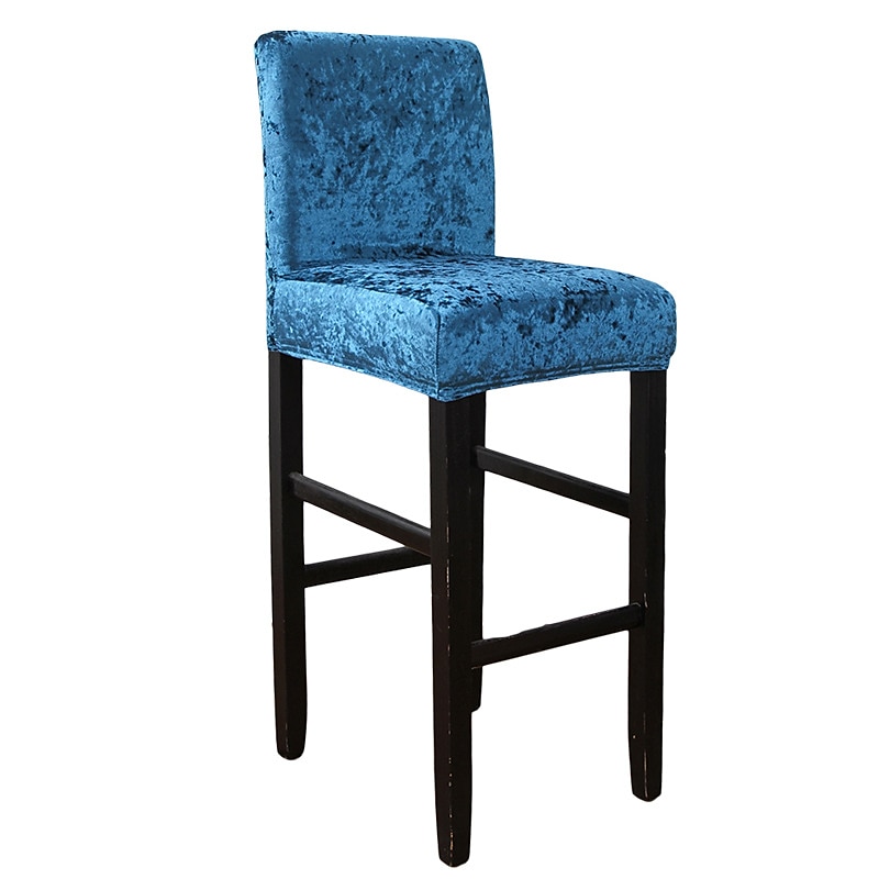 Velvet Bar Stool Covers Stretch, Burgundy Soft Non Slip Height Stool Covers with Elastic Bottom Removable Washable High Seat Chair Protectors for Dining Room Kitchen Barstool 2025 - $12.49 –P10