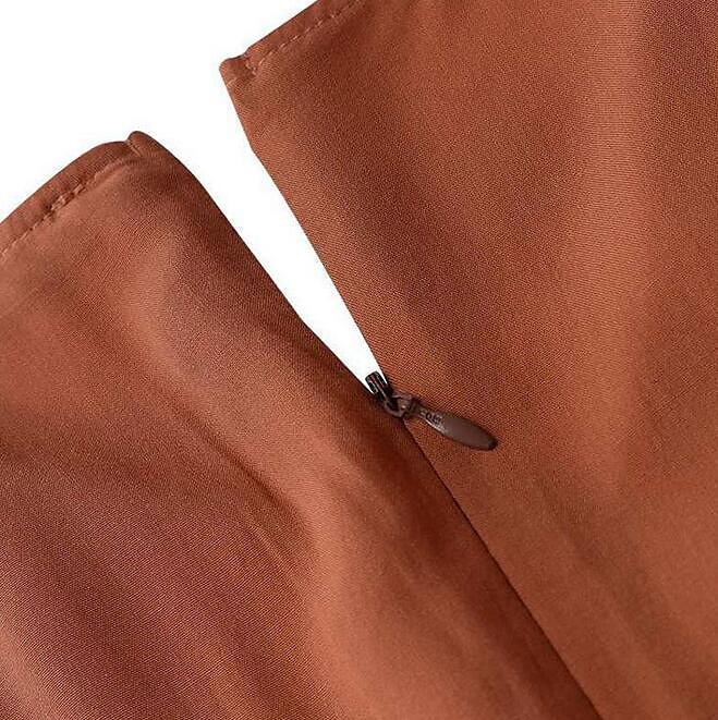 Mulheres Vestido Swing Vestido Longo Vestido Maxi Verde Escuro Marron Preto Manga Longa Cor imaculada Franzido Pregueado Patchwork Outono Primavera Decote V Boho Casual Vestido de outono Manga de 2025 por $33.99 –P5