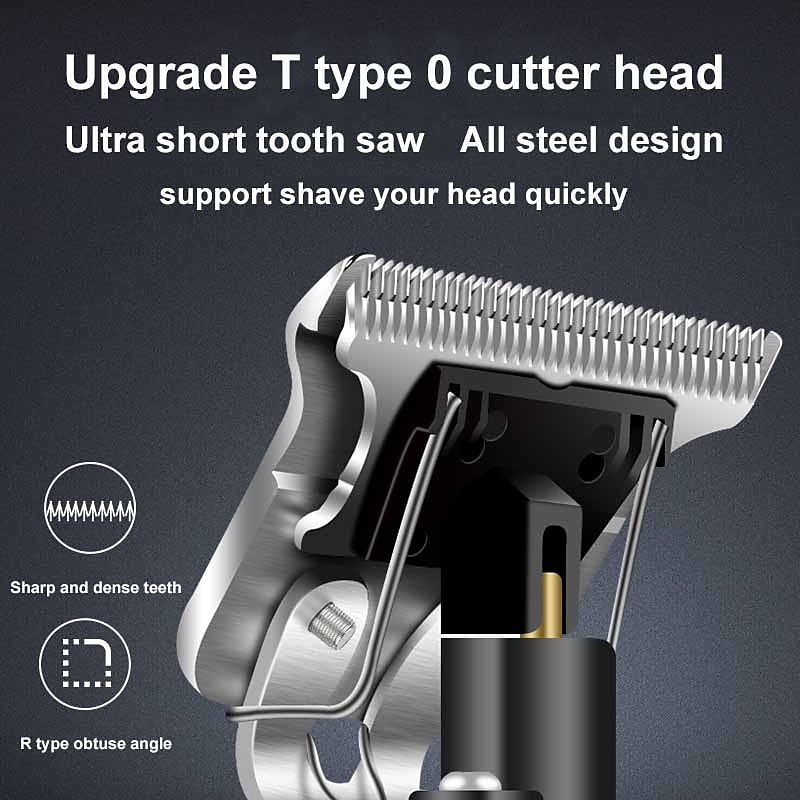 Electric Hair Trimmer Cordless Shaver Beard Trimmer Electric Shaver for Men 0mm Men Barber Hair Cutting Machine For Men 2025 - $16.99 –P10